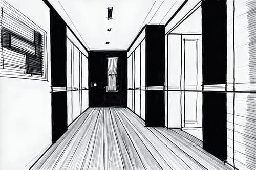 (hand-drawn monochrome black and white sketch line drawing)++ of sketch-style interior designed (walk in closet) apartment interior. a sketch of interior. with . . a sketch of interior. trending on artstation. black and white line drawing sketch without colors. masterpiece, cinematic light, ultrarealistic+, photorealistic+, 8k, raw photo, realistic, sharp focus on eyes, (symmetrical eyes), (intact eyes), hyperrealistic, highest quality, best quality, , highly detailed, masterpiece, best quality, extremely detailed 8k wallpaper, masterpiece, best quality, ultra-detailed, best shadow, detailed background, detailed face, detailed eyes, high contrast, best illumination, detailed face, dulux, caustic, dynamic angle, detailed glow. dramatic lighting. highly detailed, insanely detailed hair, symmetrical, intricate details, professionally retouched, 8k high definition. strong bokeh. award winning photo.