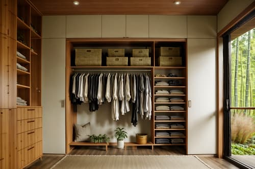 photo from pinterest of biophilic-style interior designed (walk in closet interior) . with earthy colors and linen materials and ceramic materials and wood materials and calming style and bamboo materials and natural shapes and forms and fresh air. . cinematic photo, highly detailed, cinematic lighting, ultra-detailed, ultrarealistic, photorealism, 8k. trending on pinterest. biophilic interior design style. masterpiece, cinematic light, ultrarealistic+, photorealistic+, 8k, raw photo, realistic, sharp focus on eyes, (symmetrical eyes), (intact eyes), hyperrealistic, highest quality, best quality, , highly detailed, masterpiece, best quality, extremely detailed 8k wallpaper, masterpiece, best quality, ultra-detailed, best shadow, detailed background, detailed face, detailed eyes, high contrast, best illumination, detailed face, dulux, caustic, dynamic angle, detailed glow. dramatic lighting. highly detailed, insanely detailed hair, symmetrical, intricate details, professionally retouched, 8k high definition. strong bokeh. award winning photo.