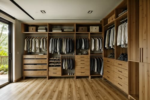 photo from pinterest of biophilic-style interior designed (walk in closet interior) . with earthy colors and linen materials and ceramic materials and wood materials and calming style and bamboo materials and natural shapes and forms and fresh air. . cinematic photo, highly detailed, cinematic lighting, ultra-detailed, ultrarealistic, photorealism, 8k. trending on pinterest. biophilic interior design style. masterpiece, cinematic light, ultrarealistic+, photorealistic+, 8k, raw photo, realistic, sharp focus on eyes, (symmetrical eyes), (intact eyes), hyperrealistic, highest quality, best quality, , highly detailed, masterpiece, best quality, extremely detailed 8k wallpaper, masterpiece, best quality, ultra-detailed, best shadow, detailed background, detailed face, detailed eyes, high contrast, best illumination, detailed face, dulux, caustic, dynamic angle, detailed glow. dramatic lighting. highly detailed, insanely detailed hair, symmetrical, intricate details, professionally retouched, 8k high definition. strong bokeh. award winning photo.
