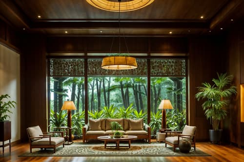 photo from pinterest of biophilic-style interior designed (hotel lobby interior) with hanging lamps and lounge chairs and sofas and furniture and coffee tables and rug and plant and check in desk. . with natural patterns and features of nature and natural shapes and forms and plants and ceramic materials and wood materials and images of nature and calming style. . cinematic photo, highly detailed, cinematic lighting, ultra-detailed, ultrarealistic, photorealism, 8k. trending on pinterest. biophilic interior design style. masterpiece, cinematic light, ultrarealistic+, photorealistic+, 8k, raw photo, realistic, sharp focus on eyes, (symmetrical eyes), (intact eyes), hyperrealistic, highest quality, best quality, , highly detailed, masterpiece, best quality, extremely detailed 8k wallpaper, masterpiece, best quality, ultra-detailed, best shadow, detailed background, detailed face, detailed eyes, high contrast, best illumination, detailed face, dulux, caustic, dynamic angle, detailed glow. dramatic lighting. highly detailed, insanely detailed hair, symmetrical, intricate details, professionally retouched, 8k high definition. strong bokeh. award winning photo.