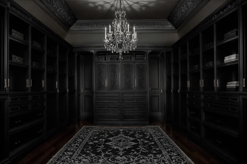 photo from pinterest of gothic-style interior designed (walk in closet interior) . . cinematic photo, highly detailed, cinematic lighting, ultra-detailed, ultrarealistic, photorealism, 8k. trending on pinterest. gothic interior design style. masterpiece, cinematic light, ultrarealistic+, photorealistic+, 8k, raw photo, realistic, sharp focus on eyes, (symmetrical eyes), (intact eyes), hyperrealistic, highest quality, best quality, , highly detailed, masterpiece, best quality, extremely detailed 8k wallpaper, masterpiece, best quality, ultra-detailed, best shadow, detailed background, detailed face, detailed eyes, high contrast, best illumination, detailed face, dulux, caustic, dynamic angle, detailed glow. dramatic lighting. highly detailed, insanely detailed hair, symmetrical, intricate details, professionally retouched, 8k high definition. strong bokeh. award winning photo.