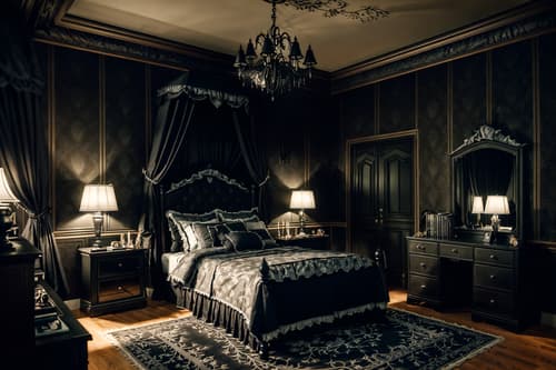 photo from pinterest of gothic-style interior designed (kids room interior) with kids desk and headboard and mirror and plant and dresser closet and bedside table or night stand and accent chair and night light. . . cinematic photo, highly detailed, cinematic lighting, ultra-detailed, ultrarealistic, photorealism, 8k. trending on pinterest. gothic interior design style. masterpiece, cinematic light, ultrarealistic+, photorealistic+, 8k, raw photo, realistic, sharp focus on eyes, (symmetrical eyes), (intact eyes), hyperrealistic, highest quality, best quality, , highly detailed, masterpiece, best quality, extremely detailed 8k wallpaper, masterpiece, best quality, ultra-detailed, best shadow, detailed background, detailed face, detailed eyes, high contrast, best illumination, detailed face, dulux, caustic, dynamic angle, detailed glow. dramatic lighting. highly detailed, insanely detailed hair, symmetrical, intricate details, professionally retouched, 8k high definition. strong bokeh. award winning photo.