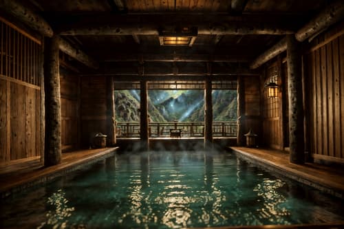 photo from pinterest of rustic-style interior designed (onsen interior) . with . . cinematic photo, highly detailed, cinematic lighting, ultra-detailed, ultrarealistic, photorealism, 8k. trending on pinterest. rustic interior design style. masterpiece, cinematic light, ultrarealistic+, photorealistic+, 8k, raw photo, realistic, sharp focus on eyes, (symmetrical eyes), (intact eyes), hyperrealistic, highest quality, best quality, , highly detailed, masterpiece, best quality, extremely detailed 8k wallpaper, masterpiece, best quality, ultra-detailed, best shadow, detailed background, detailed face, detailed eyes, high contrast, best illumination, detailed face, dulux, caustic, dynamic angle, detailed glow. dramatic lighting. highly detailed, insanely detailed hair, symmetrical, intricate details, professionally retouched, 8k high definition. strong bokeh. award winning photo.
