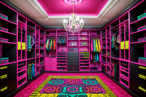 photo from pinterest of maximalist-style interior designed (walk in closet interior) . with bold patterns and bold colors and bold creativity and eye-catching and playful and vibrant and more is more philosophy and bold design. . cinematic photo, highly detailed, cinematic lighting, ultra-detailed, ultrarealistic, photorealism, 8k. trending on pinterest. maximalist interior design style. masterpiece, cinematic light, ultrarealistic+, photorealistic+, 8k, raw photo, realistic, sharp focus on eyes, (symmetrical eyes), (intact eyes), hyperrealistic, highest quality, best quality, , highly detailed, masterpiece, best quality, extremely detailed 8k wallpaper, masterpiece, best quality, ultra-detailed, best shadow, detailed background, detailed face, detailed eyes, high contrast, best illumination, detailed face, dulux, caustic, dynamic angle, detailed glow. dramatic lighting. highly detailed, insanely detailed hair, symmetrical, intricate details, professionally retouched, 8k high definition. strong bokeh. award winning photo.