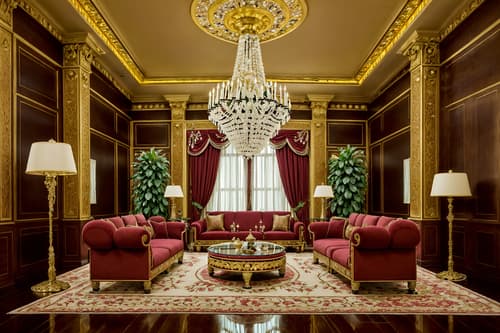 photo from pinterest of baroque-style interior designed (hotel lobby interior) with sofas and check in desk and coffee tables and rug and plant and hanging lamps and furniture and lounge chairs. . with pedestal feet and crystal and glass accents and emotional exuberance and luxurious floral and damask fabrics and grandeur and dynamism and intricate carvings and ornaments and drama. . cinematic photo, highly detailed, cinematic lighting, ultra-detailed, ultrarealistic, photorealism, 8k. trending on pinterest. baroque interior design style. masterpiece, cinematic light, ultrarealistic+, photorealistic+, 8k, raw photo, realistic, sharp focus on eyes, (symmetrical eyes), (intact eyes), hyperrealistic, highest quality, best quality, , highly detailed, masterpiece, best quality, extremely detailed 8k wallpaper, masterpiece, best quality, ultra-detailed, best shadow, detailed background, detailed face, detailed eyes, high contrast, best illumination, detailed face, dulux, caustic, dynamic angle, detailed glow. dramatic lighting. highly detailed, insanely detailed hair, symmetrical, intricate details, professionally retouched, 8k high definition. strong bokeh. award winning photo.