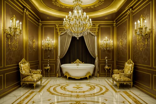 photo from pinterest of baroque-style interior designed (toilet interior) with toilet paper hanger and sink with tap and toilet with toilet seat up and toilet paper hanger. . with opulent and colossal furniture and emotional exuberance and pedestal feet and expensive and plush flooring and grandeur and tension and dynamism and twisted columns. . cinematic photo, highly detailed, cinematic lighting, ultra-detailed, ultrarealistic, photorealism, 8k. trending on pinterest. baroque interior design style. masterpiece, cinematic light, ultrarealistic+, photorealistic+, 8k, raw photo, realistic, sharp focus on eyes, (symmetrical eyes), (intact eyes), hyperrealistic, highest quality, best quality, , highly detailed, masterpiece, best quality, extremely detailed 8k wallpaper, masterpiece, best quality, ultra-detailed, best shadow, detailed background, detailed face, detailed eyes, high contrast, best illumination, detailed face, dulux, caustic, dynamic angle, detailed glow. dramatic lighting. highly detailed, insanely detailed hair, symmetrical, intricate details, professionally retouched, 8k high definition. strong bokeh. award winning photo.