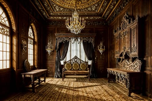 photo from pinterest of baroque-style interior designed (workshop interior) with wooden workbench and tool wall and messy and wooden workbench. . with crystal and glass accents and heavy moldings and luxurious floral and damask fabrics and drama and intricate carvings and ornaments and elaborate ornamentation and movement and grandeur. . cinematic photo, highly detailed, cinematic lighting, ultra-detailed, ultrarealistic, photorealism, 8k. trending on pinterest. baroque interior design style. masterpiece, cinematic light, ultrarealistic+, photorealistic+, 8k, raw photo, realistic, sharp focus on eyes, (symmetrical eyes), (intact eyes), hyperrealistic, highest quality, best quality, , highly detailed, masterpiece, best quality, extremely detailed 8k wallpaper, masterpiece, best quality, ultra-detailed, best shadow, detailed background, detailed face, detailed eyes, high contrast, best illumination, detailed face, dulux, caustic, dynamic angle, detailed glow. dramatic lighting. highly detailed, insanely detailed hair, symmetrical, intricate details, professionally retouched, 8k high definition. strong bokeh. award winning photo.