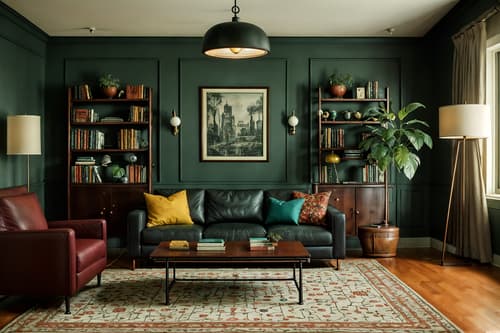 photo from pinterest of retro-style interior designed (living room interior) with occasional tables and electric lamps and coffee tables and bookshelves and televisions and sofa and plant and rug. . . cinematic photo, highly detailed, cinematic lighting, ultra-detailed, ultrarealistic, photorealism, 8k. trending on pinterest. retro interior design style. masterpiece, cinematic light, ultrarealistic+, photorealistic+, 8k, raw photo, realistic, sharp focus on eyes, (symmetrical eyes), (intact eyes), hyperrealistic, highest quality, best quality, , highly detailed, masterpiece, best quality, extremely detailed 8k wallpaper, masterpiece, best quality, ultra-detailed, best shadow, detailed background, detailed face, detailed eyes, high contrast, best illumination, detailed face, dulux, caustic, dynamic angle, detailed glow. dramatic lighting. highly detailed, insanely detailed hair, symmetrical, intricate details, professionally retouched, 8k high definition. strong bokeh. award winning photo.