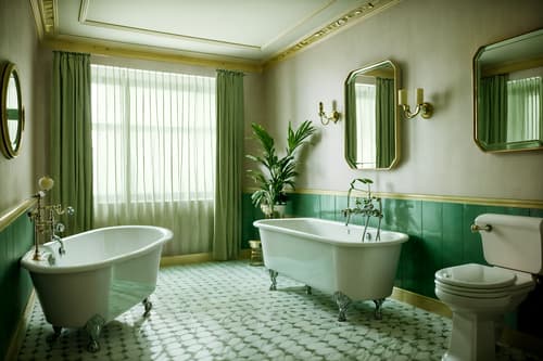 photo from pinterest of retro-style interior designed (hotel bathroom interior) with shower and bath rail and mirror and bathtub and waste basket and plant and toilet seat and bathroom sink with faucet. . . cinematic photo, highly detailed, cinematic lighting, ultra-detailed, ultrarealistic, photorealism, 8k. trending on pinterest. retro interior design style. masterpiece, cinematic light, ultrarealistic+, photorealistic+, 8k, raw photo, realistic, sharp focus on eyes, (symmetrical eyes), (intact eyes), hyperrealistic, highest quality, best quality, , highly detailed, masterpiece, best quality, extremely detailed 8k wallpaper, masterpiece, best quality, ultra-detailed, best shadow, detailed background, detailed face, detailed eyes, high contrast, best illumination, detailed face, dulux, caustic, dynamic angle, detailed glow. dramatic lighting. highly detailed, insanely detailed hair, symmetrical, intricate details, professionally retouched, 8k high definition. strong bokeh. award winning photo.